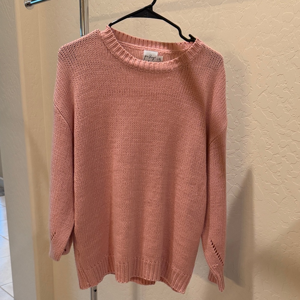Princess Polly Blush Crew Neck Sweater